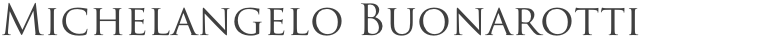 Michelangelo Buonarotti